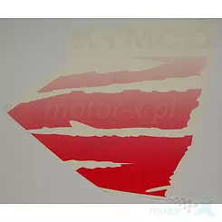 Aufkleber B rechte Abdeckung, rot Kymco Super 8