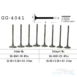 Einlassventil Vesrah GG-4041-IN