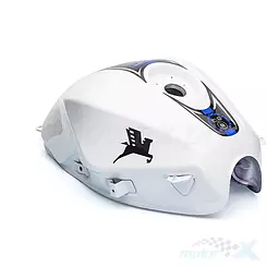 Kraftstofftank, Weiß-Blau, Romet Arrow Fly RS 50