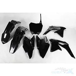 UFO Plast Schwarzer Bodyguard-Satz Suzuki RMZ 450 08-17