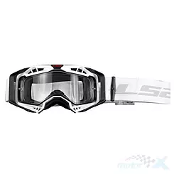 Motorrad-Brille, weiß, LS2 Aura Enduro