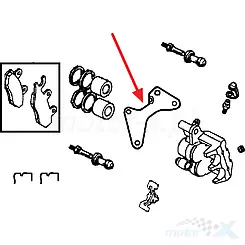 Vorderradbremssattelhalter