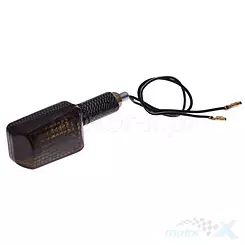 Blinker M8 mini carbon lang dunkel Glas