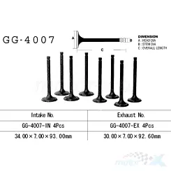 Vesrah Auspuffventil GG-4007-EX