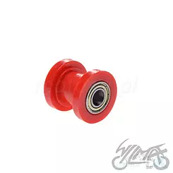 Kettenführungsrolle, 35mm Bund, 22mm Durchmesser, 10mm Loch, 33.5mm Breite, Rot, WM Motor