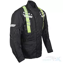 Textil Motorradjacke, ganzjährig für jedes Wetter, Roleff RO773