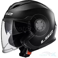 Jet helm Jet LS2 OF570 Verso Solid Matt Black