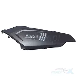 Hintere Abdeckung oben links Graphit (Matt) (mit Aufkleber) (Version mit Topcase-Halterung), Junak 711