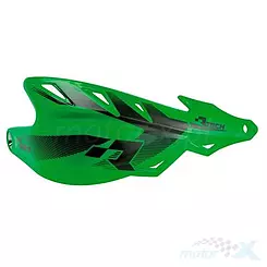 Handschützer universal, grün, Lenkerbefestigung 22.2mm / 28.6mm, Racetech RAPTOR KITPMRPVE00