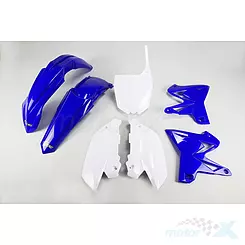 UFO Plast Weiß-Blau Schutzblech-Set Yamaha YZ 125 / YZ 250 02-14