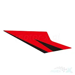 Rechter Tankaufkleber, Rot, Zontes U 125