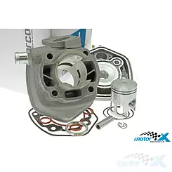 Kompletter Zylinderkit mit Zylinderkopf 40,00mm 50ccm 10mm Kolbenbolzen Motoforce Aluminium Minarelli LC