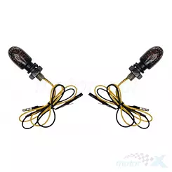 LED-Blinker, M8-Gewinde, dunkel, mini, WM Motor