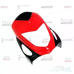 Obere Frontabdeckung Rot-Schwarz Zipp Otis / Kingway Coliber Fartt / Motobi Wilga 3