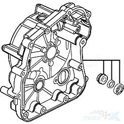 Rechte Motorabdeckung Kymco KXR 250