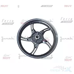 Felge 3.50x17" hinten komplett (mit Lagern) (Graphit; 5-Speichen; Scheibenbremse) (rs125pro)