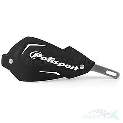 Handschützer, Lenker, universal, Aluminiumkern, Montagesatz 22/28mm, schwarz, Polisport TOUQUET 8306700009