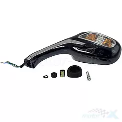 Spiegel links schwarz mit Blinker Ferro 604 / Benzer Columbia / Romet RXL