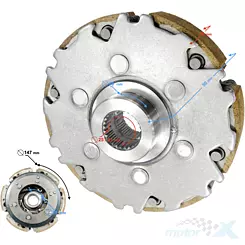 Hintere Kupplung ohne Glocke Hisun Sector 550