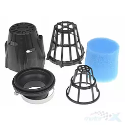 Konischer Luftfilter Polini Air Box, schwarz, d.46mm, 90°
