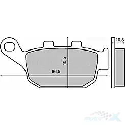 BREMSBELÄGE RMS 22 510 2610