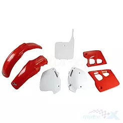 Schutzblech-Set, Rot-Weiß, UFO Plast HOKIT097F999K (HO097E999K)