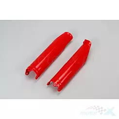Rote Stoßdämpferschutz UFO Plast Honda CRF 250 / 450 R 09-18