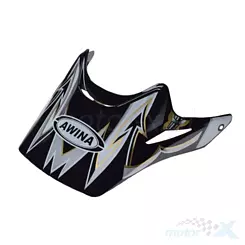 Enduro-Helmvisier schwarz-gold TN8686 