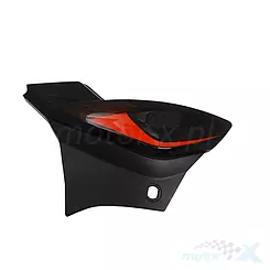 Linke Seitenabdeckung Schwarz-Rot Junak 901 Sport / 122 Sport