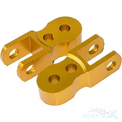 Stoßdämpferverlängerungen 10mm, gold, Satz von 2 Stück