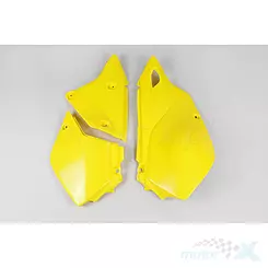 Hintere obere Kotflügelschützer Set Gelb 101 UFO Plast Suzuki DRZ 400E