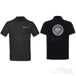 Polo-Shirt mit Aufdruck, schwarz, MBP Morbidelli