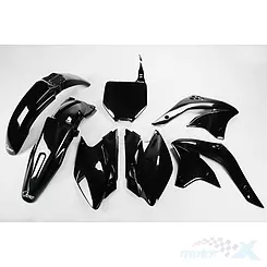 Satz Karosserieschutz schwarz UFO Plast Kawasaki KXF 450 08'