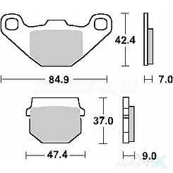 Vordere Bremsbeläge, Prox 37.106002