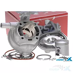 Zylinder komplett mit Kopf Airsal Tech Racing 70cc, Morini / Suzuki LC
