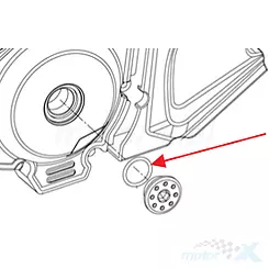 O-Ring 22,4x3,55 mm, linke Motordeckelabdeckung, Keeway B190102240C0