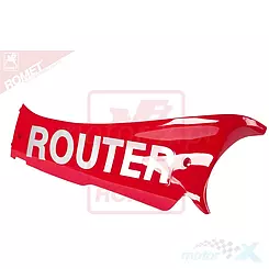 Linke rote Schwellerschutz "Router"