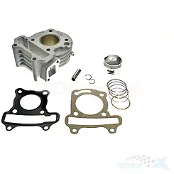 Kompletter Zylinder 39.00mm 50cc, Nicasil, Power Force, 139QMB/QMA (GY6 50) 4T