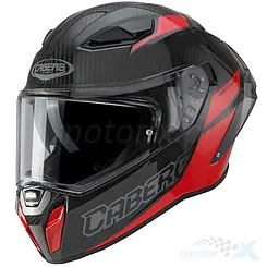 Integralhelm, schwarz-grau-rot, Caberg Drift Evo II Carbon Nova Red