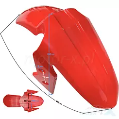 Vorderradkotflügel rot Barton Blade-R