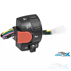Linker Kombinations-Schalter, Stecker 9 Pins, 9 Kabel, MBK Nitro / Yamaha Aerox 99-08