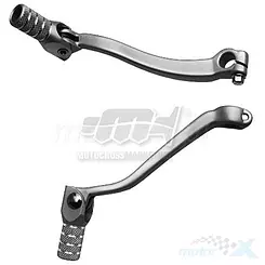 Schalthebel, Silber, Aluminium, Geschmiedet, Aluminiumspitze, M.C. LCA4306 SUZUKI RMZ 450 '05-'07