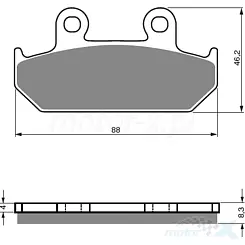 Bremsensatz Gold Fren 051 S3