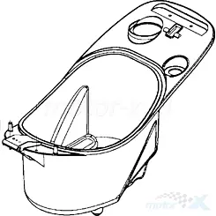 Staufach unter dem Sitz Kymco Super 9 50