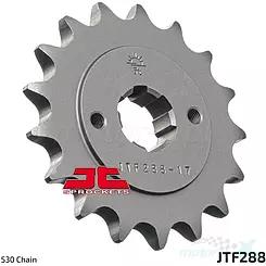 Vorderrad 530 17 Zähne JT Kettenblätter JTF288