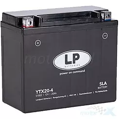Wartungsfreie Batterie Landport YTX20-4 (YB18A/YTX20-BS) 12V 20Ah 175x87x155mm 310CCA