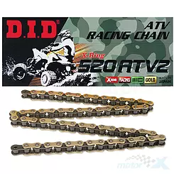 Antriebskette 520ATV2, X-Ring, bis 750ccm, G&B - gold schwarz, DID [Gruppe]