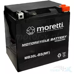 Gel-Batterie Moretti Parts MB30L-BS 12V 30Ah 165x125x175mm Moretti