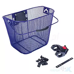 Korb für Lenker Stahl, lackiert, lila matt, HT-280, mit Griff