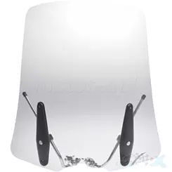 Windschutzscheibe universal, transparent, 550x570mm, lenkermontiert, WM Motor 79015